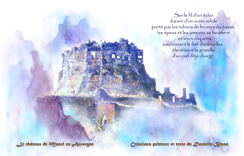 carte postale Château de Murol